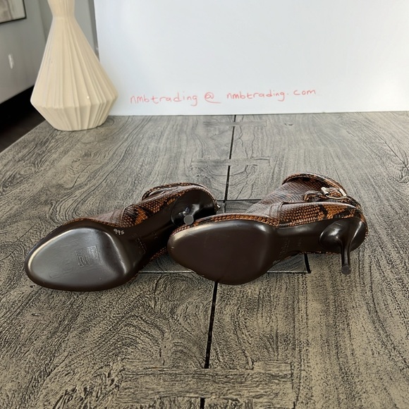 Chloe size 6.5M textured snake print leather ankle hi boots - Picture 10 of 16